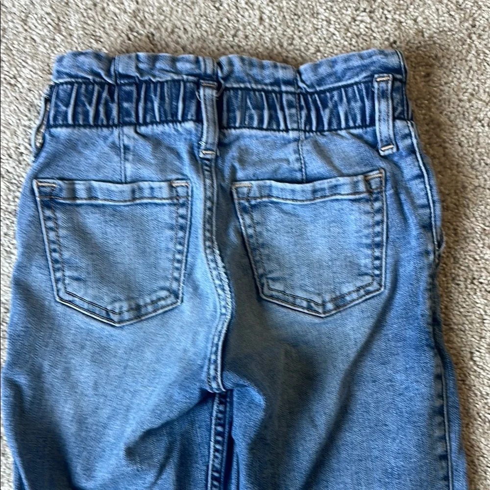 Abercrombie‎ Kids Girls 7/8 High Rise Mini Mom Jeans and Black Leggings Bundle